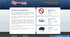Desktop Screenshot of controldevibracion.com.mx