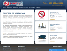 Tablet Screenshot of controldevibracion.com.mx